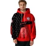 Customized Ac Milan Abstract Shape Red Hoodie Best Selling