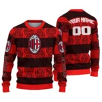 Customized Ac Milan Bulldog Motif Sweater Best Selling