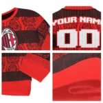 Customized Ac Milan Bulldog Motif Sweater Best Selling
