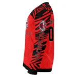 Customized Ac Milan Chevron Pattern Red Sweater Best Selling
