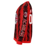 Customized Ac Milan Chevron Rows Red Sweater Best Selling