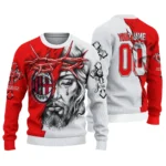 Customized Ac Milan Jesus Tears Red White Sweater Best Selling