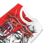 Customized Ac Milan Jesus Tears Red White Sweater Best Selling