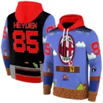 Customized Ac Milan Mario Blue Black Hoodie Best Selling
