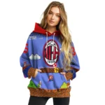 Customized Ac Milan Mario Blue Black Hoodie Best Selling