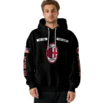Customized Ac Milan Punisher Skull Black Hoodie Best Selling