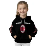 Customized Ac Milan Punisher Skull Black Hoodie Best Selling