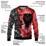 Customized Ac Milan Skull Collage Red Sweater Best Selling