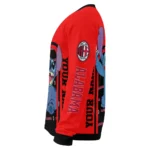 Customized Ac Milan Stitch Art Prints Red Sweater Best Selling