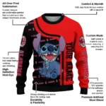 Customized Ac Milan Stitch Art Prints Red Sweater Best Selling