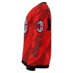 Customized Ac Milan Stripe Motion Red Sweater Best Selling