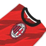Customized Ac Milan Stripe Motion Red Sweater Best Selling