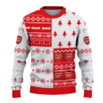 Customized Arsenal Christmastree Bands White Sweater Best Selling