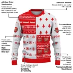 Customized Arsenal Christmastree Bands White Sweater Best Selling