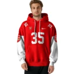 Customized Arsenal Minimal Design Red Hoodie Best Selling