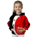Customized Arsenal Minimalist Design Red Black Hoodie Best Selling