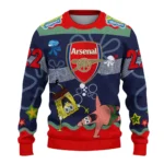 Customized Arsenal Spongebob Designs Blue Sweater Best Selling