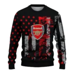 Customized Arsenal Vintage Usa Flag Black Sweater Best Selling