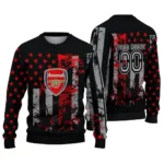 Customized Arsenal Vintage Usa Flag Black Sweater Best Selling