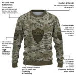 Customized As Roma Camouflage Blend Sweater Best Selling