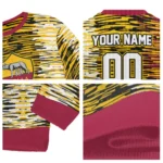 Customized As Roma Camouflage Stripe Red White Sweater Best Selling