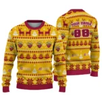 Customized As Roma Christmas Designs Red Sweater Best Selling