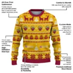 Customized As Roma Christmas Designs Red Sweater Best Selling