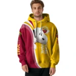 Customized As Roma Peeking Snoopy Red Hoodie Best Selling