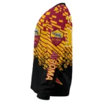 Customized As Roma Pixel Flow Red Black Sweater Best Selling