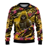 Customized As Roma Skull Horde Red Sweater Best Selling