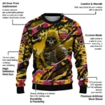 Customized As Roma Skull Horde Red Sweater Best Selling