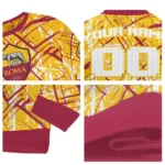 Customized As Roma Streak Overlay Red Sweater Best Selling