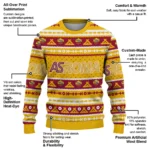 Customized As Roma Tent Stripes Red White Sweater Best Selling