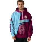 Customized Aston Villa Abstract Shape Claret Hoodie Best Selling