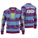 Customized Aston Villa Bulldog Motif Sweater Best Selling