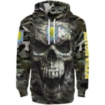 Customized Aston Villa Camo Skull Hoodie Best Selling