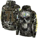 Customized Aston Villa Camo Skull Hoodie Best Selling
