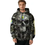 Customized Aston Villa Camo Skull Hoodie Best Selling