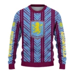Customized Aston Villa Chevron Rows Claret Sweater Best Selling
