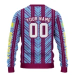 Customized Aston Villa Chevron Rows Claret Sweater Best Selling