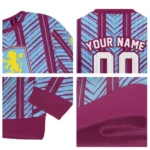 Customized Aston Villa Chevron Rows Claret Sweater Best Selling