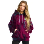 Customized Aston Villa Deer Silhouette Claret Hoodie Best Selling