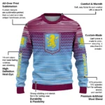 Customized Aston Villa Diamond Mesh Sweater Best Selling