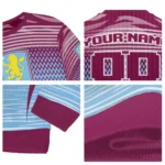 Customized Aston Villa Diamond Mesh Sweater Best Selling