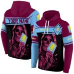 Customized Aston Villa Grim Reaper Claret Black Hoodie Best Selling