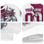 Customized Aston Villa Jesus Tears Claret White Sweater Best Selling