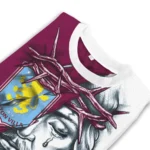 Customized Aston Villa Jesus Tears Claret White Sweater Best Selling