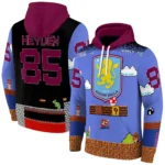 Customized Aston Villa Mario Blue Black Hoodie Best Selling