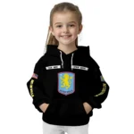 Customized Aston Villa Punisher Skull Black Hoodie Best Selling