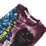 Customized Aston Villa Skull Collage Claret Sweater Best Selling